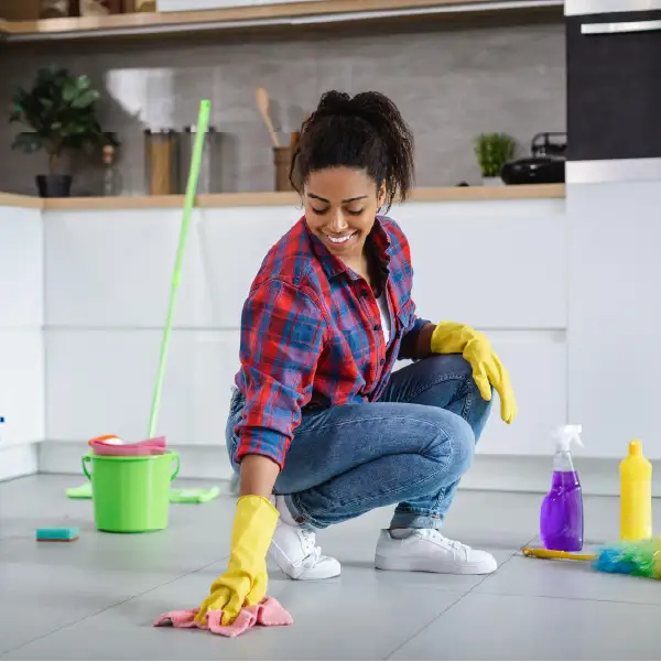 Trusted house maid at work in a Riyadh home